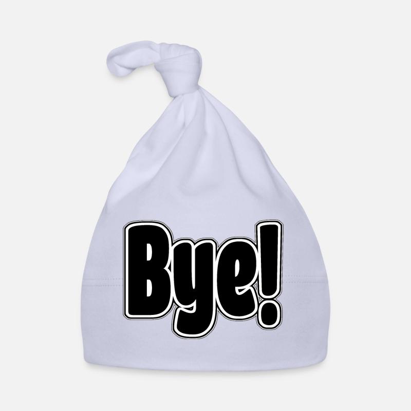 Bye!. Cheerful expression Organic Baby Cap