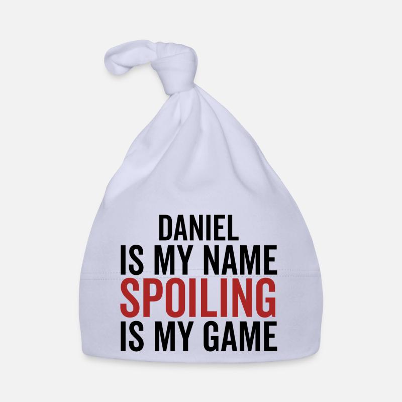 Daniel est mon nom Spoiling est mon jeu Bonnet bio Bébé