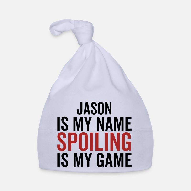 Jason est mon nom Spoiling est mon jeu Bonnet bio Bébé