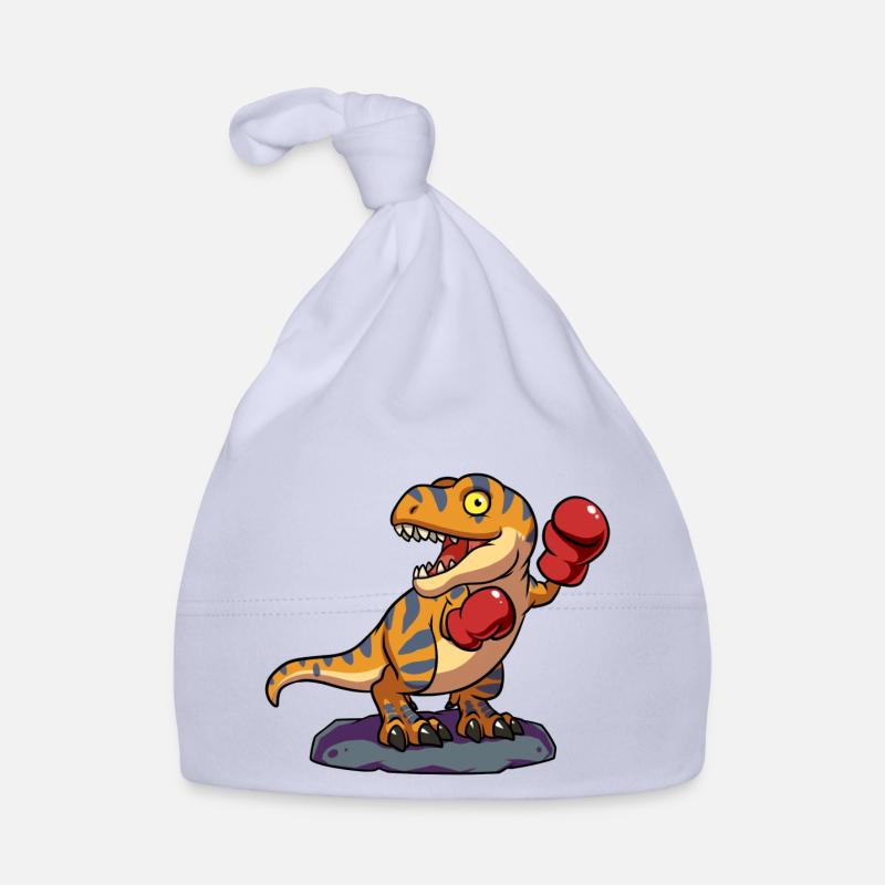 Cooler Boxer T-Rex Dinosaurier Baby Bio-Mütze