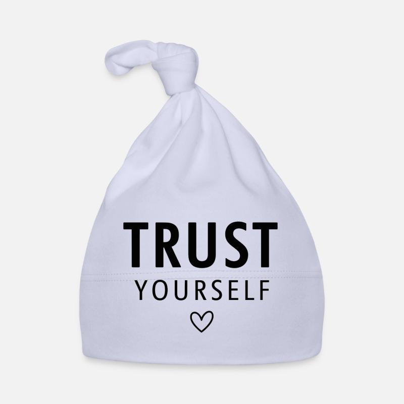 Empowering Trust Yourself Typography Organic Baby Cap