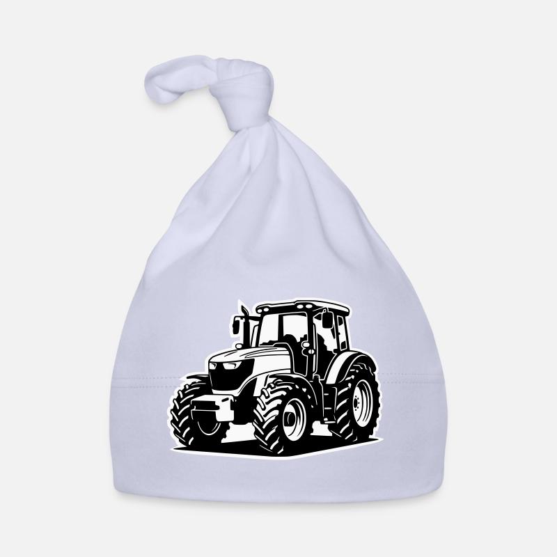Traktor / Trecker / Schlepper (2-farbig) Baby Bio-Mütze