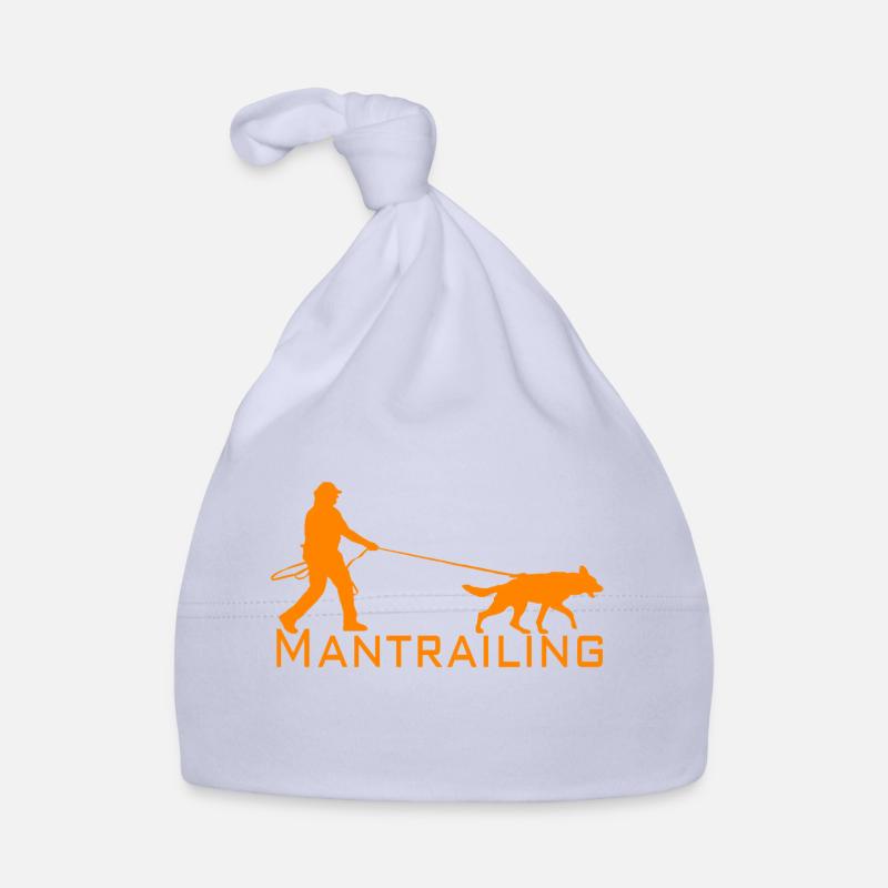 Mantrailing orange - Bonnet bio Bébé - ciel