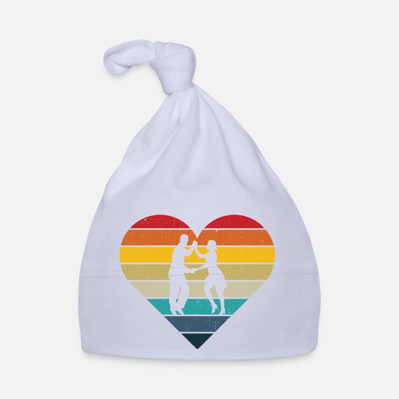 Salsa Tänzer retro Herz - Salsa Tänzerin Geschenk Baby Bio-Mütze