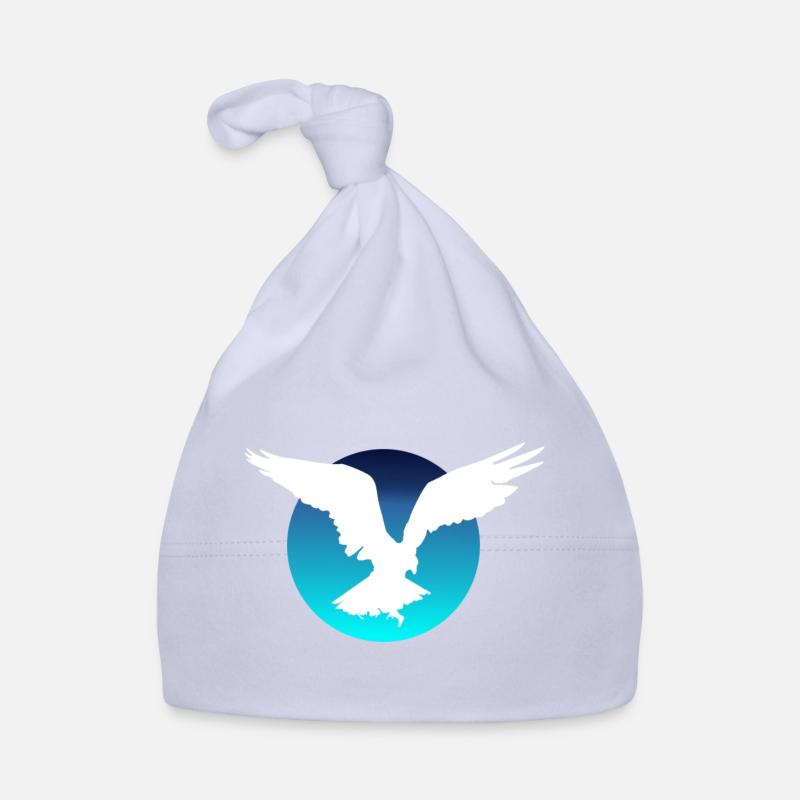 Flying Eagle - Organic Baby Cap - sky