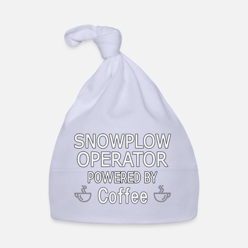 Snowplow Operator Powered Coffee Schneepflugfahrer Baby Bio-Mütze