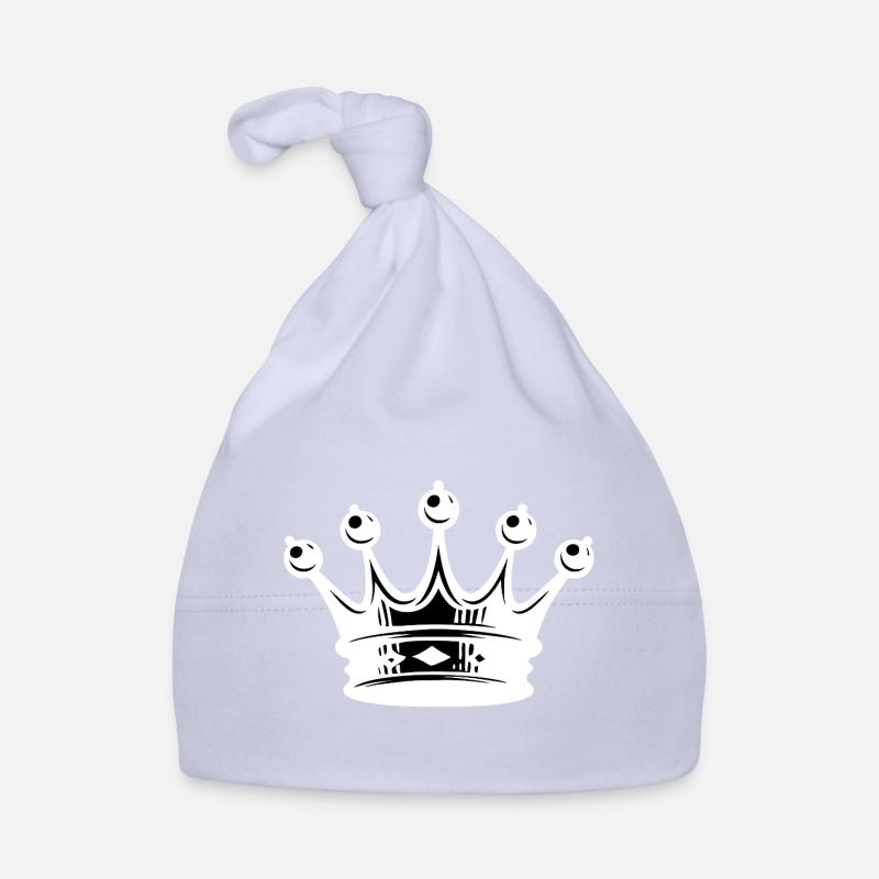 Königliche Kronen Silhouette Baby Bio-Mütze