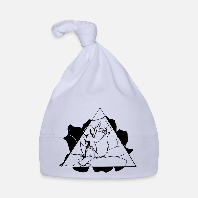 Triangle Rose Organic Baby Cap