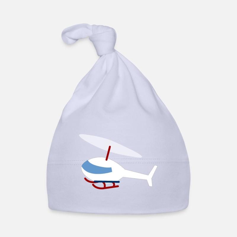 Hélicoptère blanc Bonnet bio Bébé