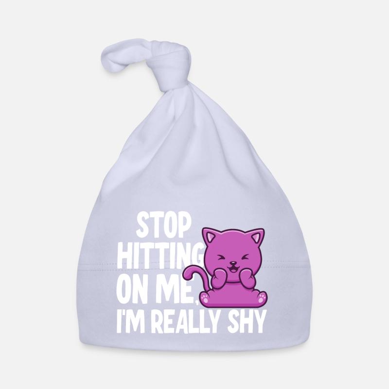 Arrêtez de me draguer, je suis timide Bonnet bio Bébé