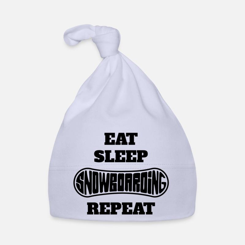Snowboard Spruch Wintersport Snowboardfahrer Baby Bio-Mütze