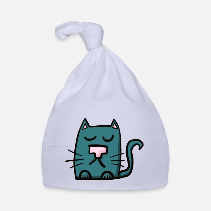 Chat bleu Bonnet bio Bébé