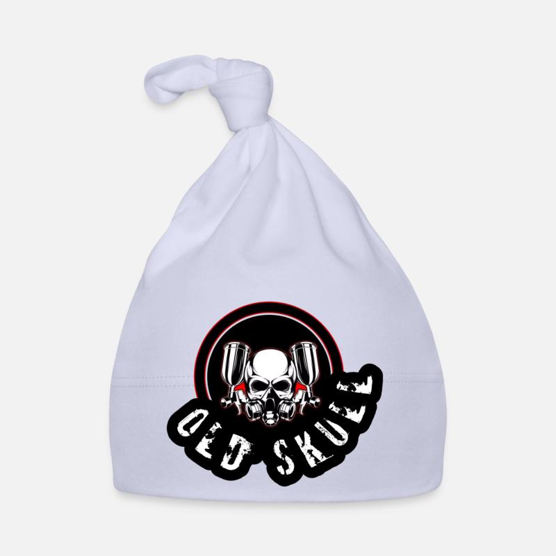 old skull Bonnet bio Bébé