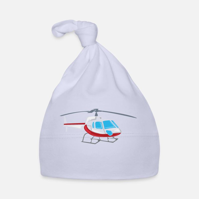 Hélicoptère hélicoptère - Bonnet bio Bébé - ciel