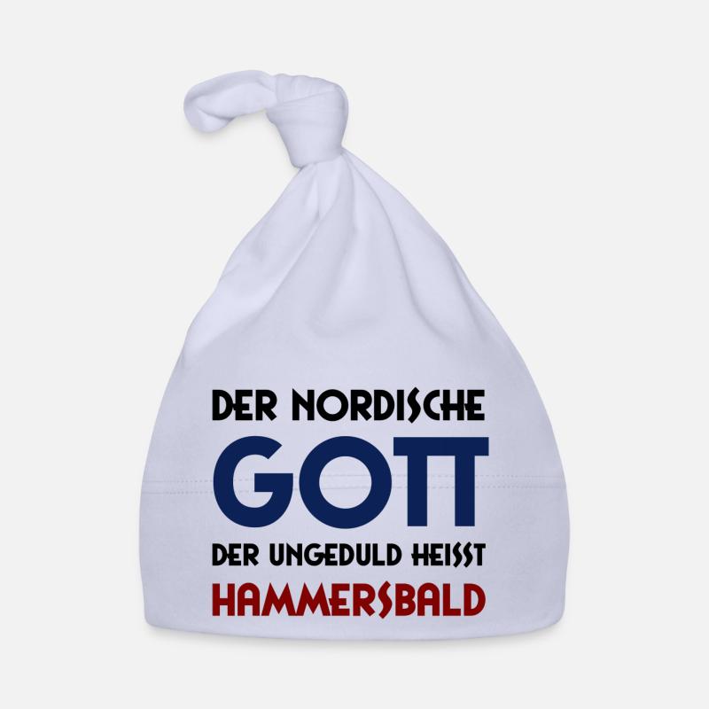 Dieu de l’impatience - Hammersbald - Bonnet bio Bébé - ciel