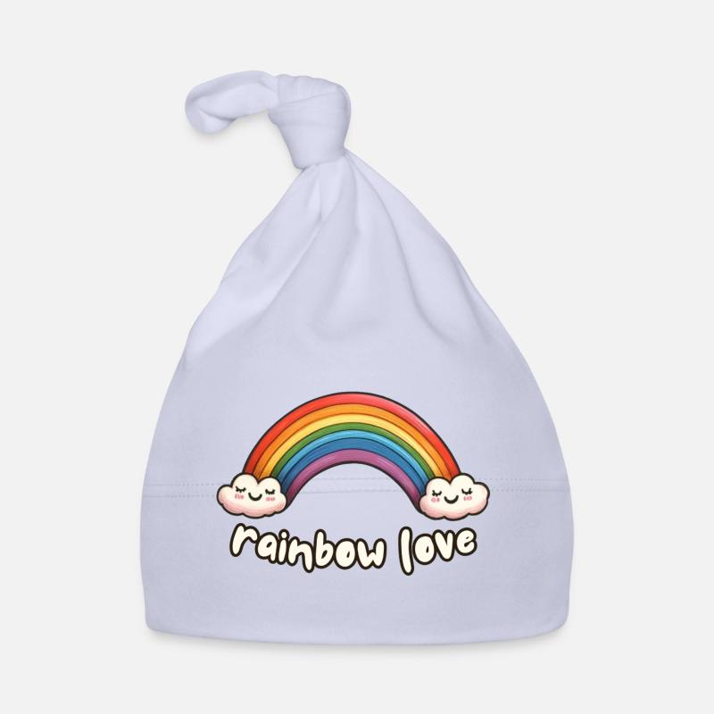 Rainbow love Organic Baby Cap