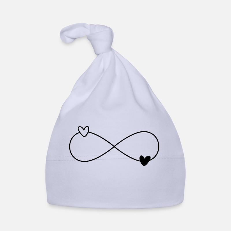 Infinity Coeurs Noir Blanc Bonnet bio Bébé