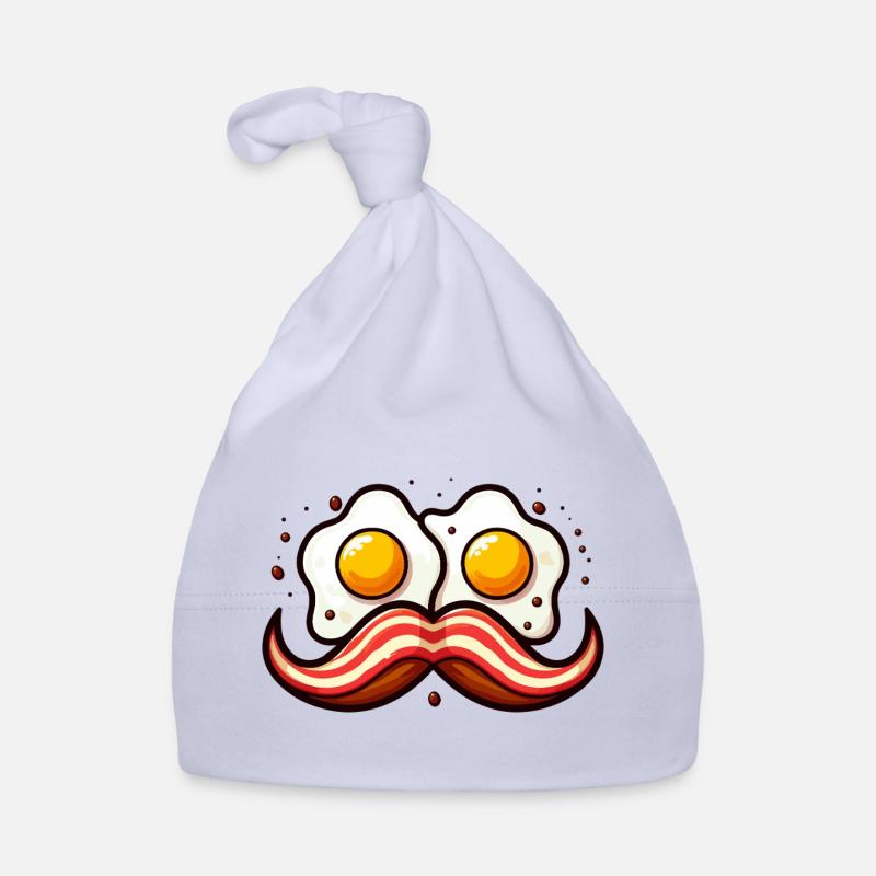 Schnurrbart Eier Duo Karikatur Baby Bio-Mütze