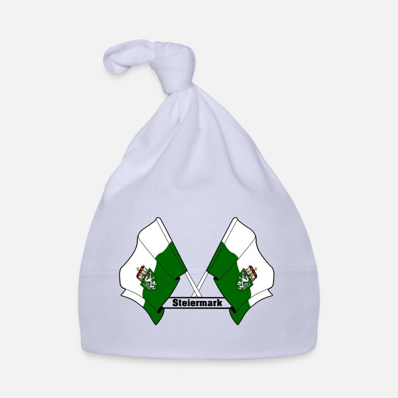 Drapeaux de Styrie avec texte Bonnet bio Bébé