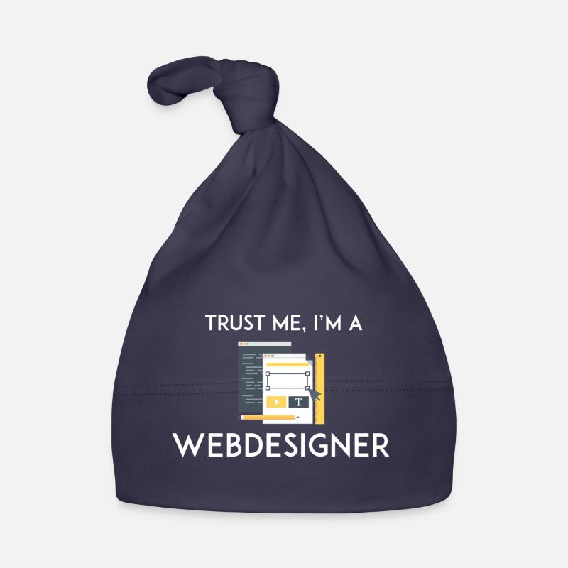 Trust Me I'm a Webdesigner Organic Baby Cap