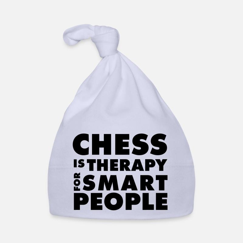 CHESS IS THERAPY - T-shirt Echecs - Idée Cadeau Bonnet bio Bébé