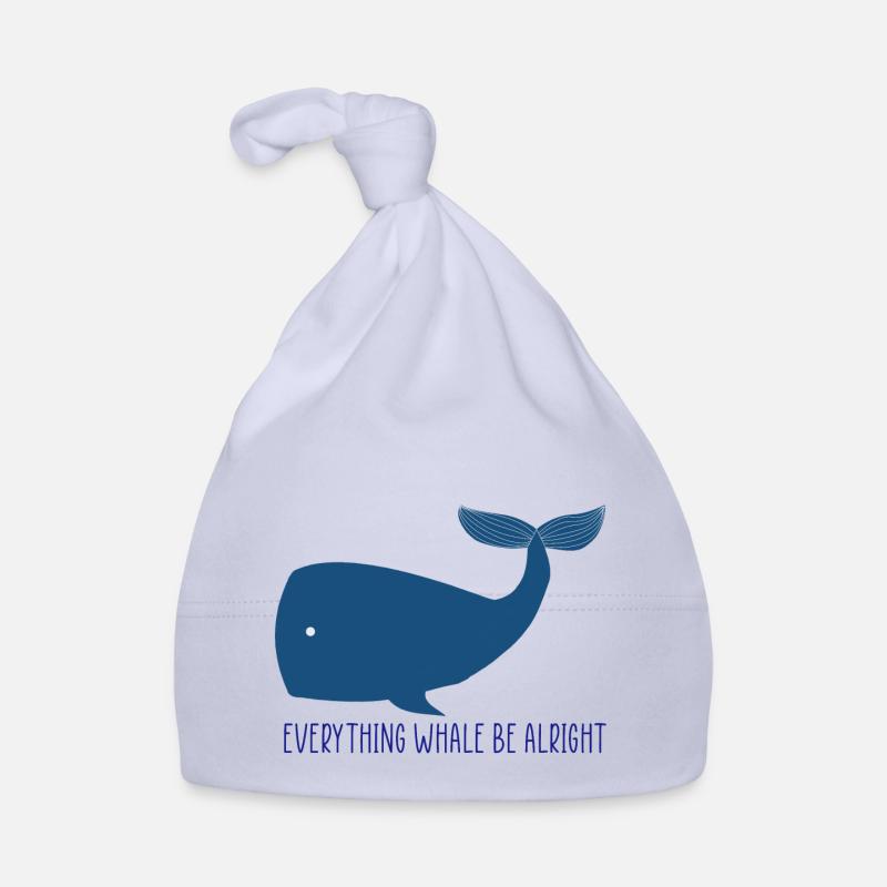 Wal Everything Whale Be Alright Baby Bio-Mütze