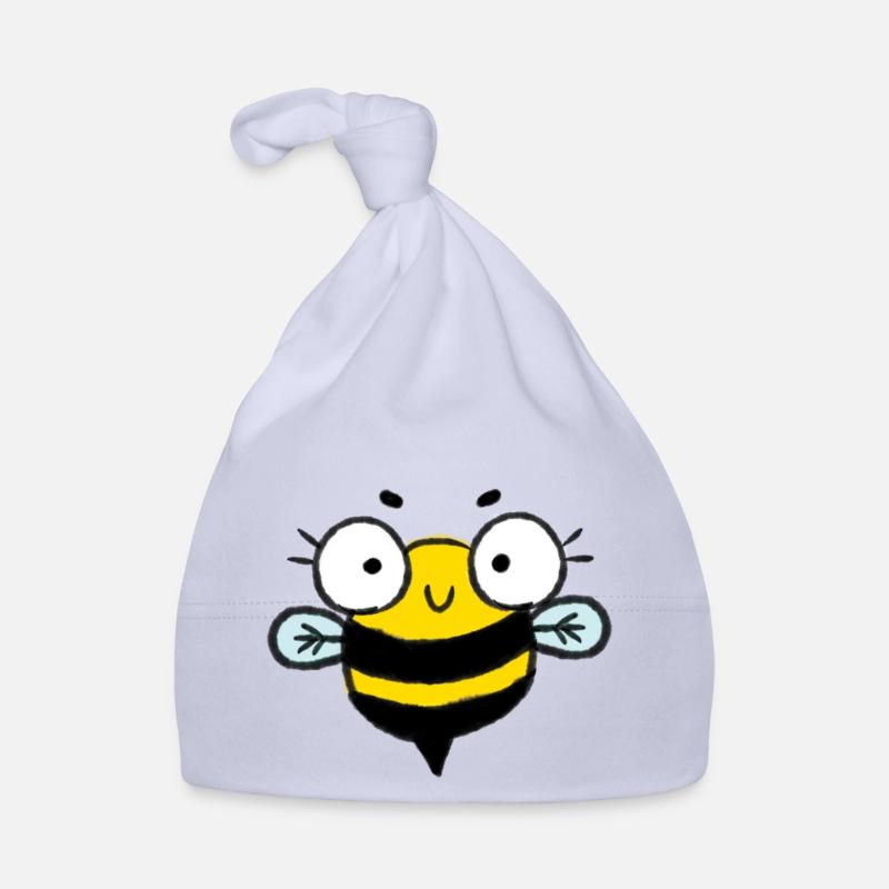 cute bee girl basic Organic Baby Cap