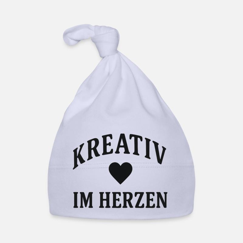 Cœur Créatif - Bonnet bio Bébé - ciel