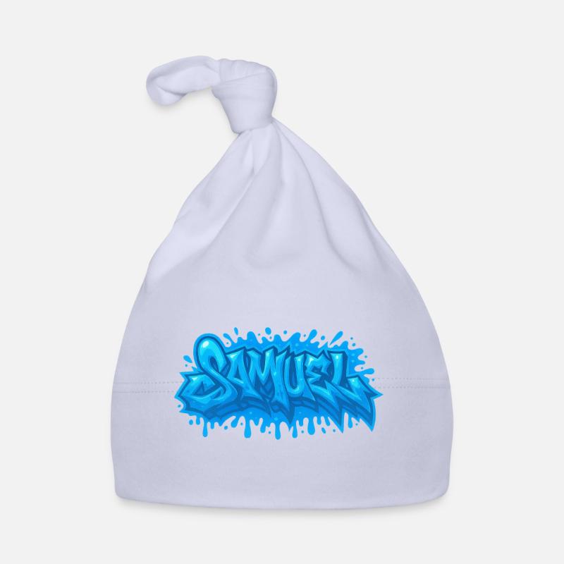 Graffiti Samuel Name Gift Ideal Printable Organic Baby Cap