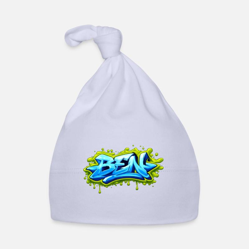 Graffiti BEN Prénom cadeau idéal imprimable sur t- Bonnet bio Bébé