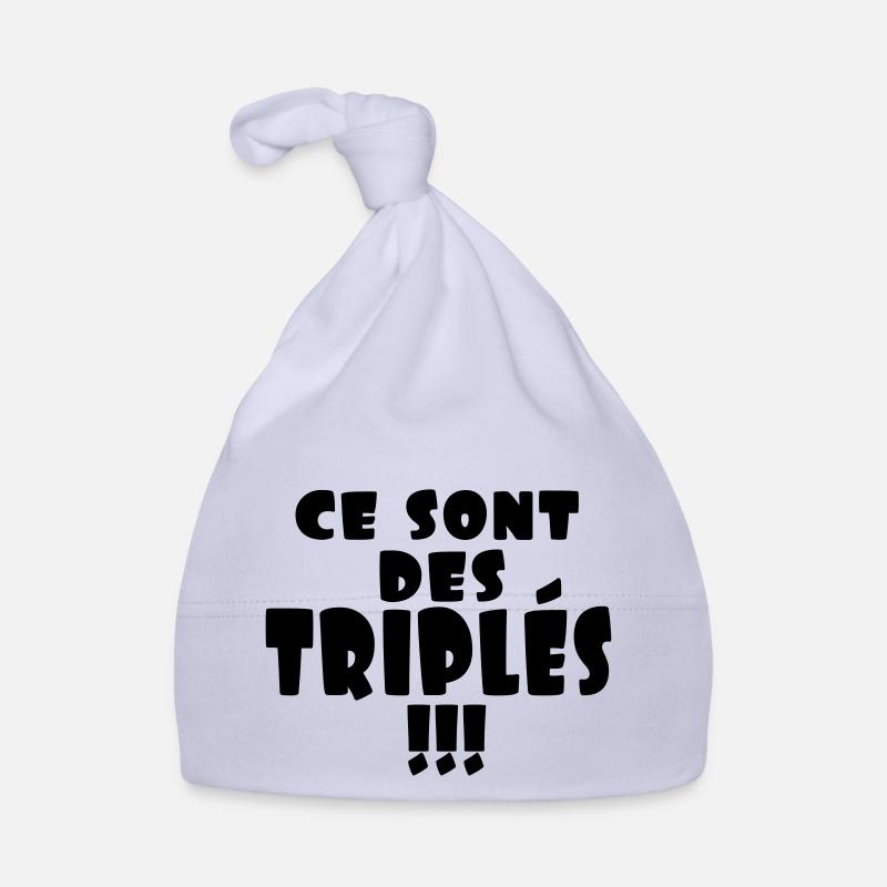 ce sont des triplés Bonnet bio Bébé