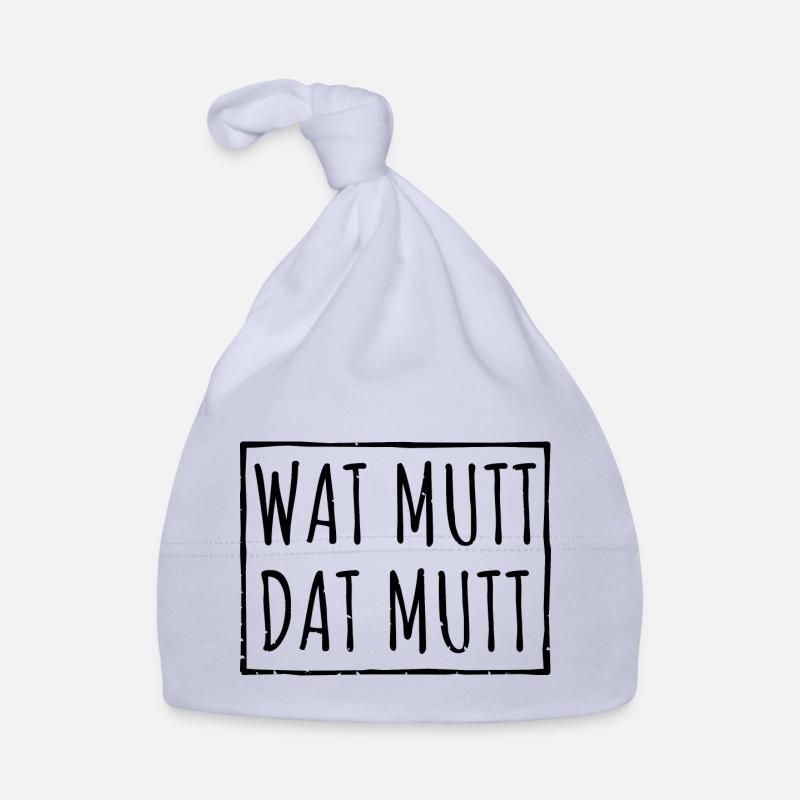 Wat Mutt Dat Mutt Spruch Geschenk Baby Bio-Mütze