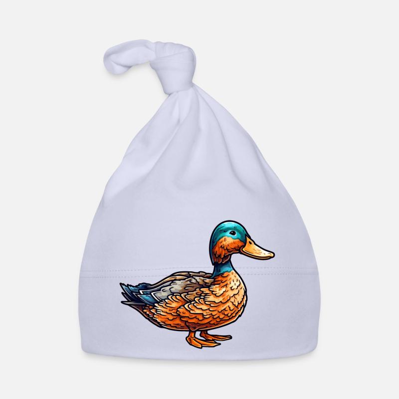 A very beautiful duck as a feathered poultry Organic Baby Cap