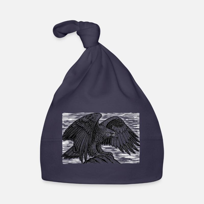 Sweet Golden Eagle | Cute Eagle Motif Gift Organic Baby Cap