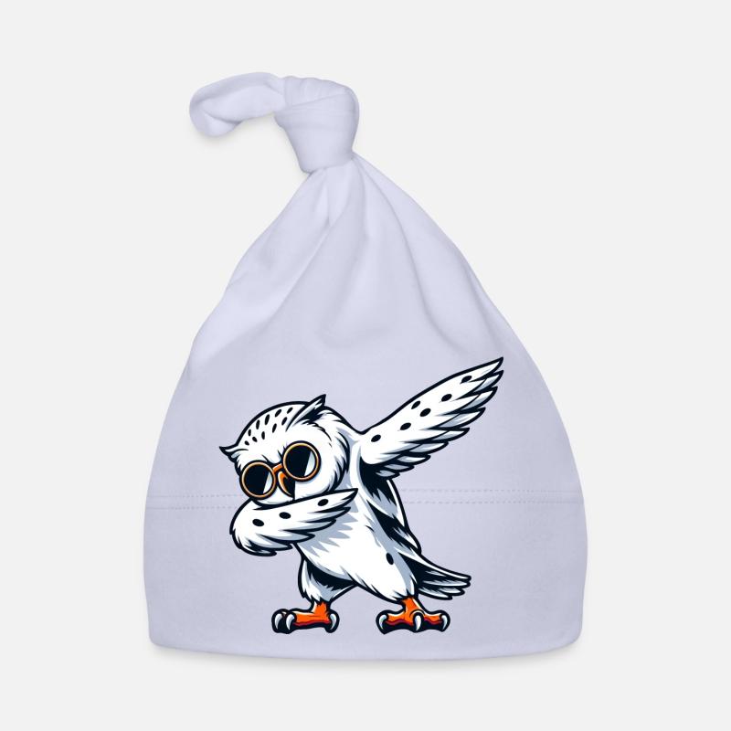 Coole Schneeeule Dabbing Pose Baby Bio-Mütze