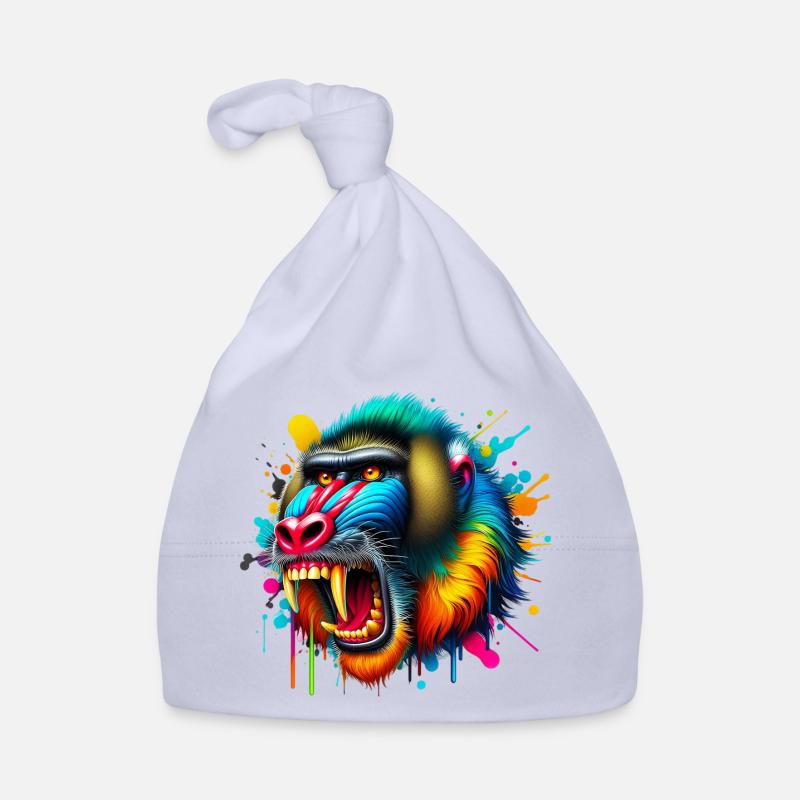 Mandrill Monkey Organic Baby Cap