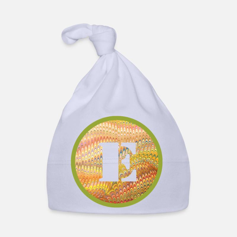 E 37 Letter E Organic Baby Cap