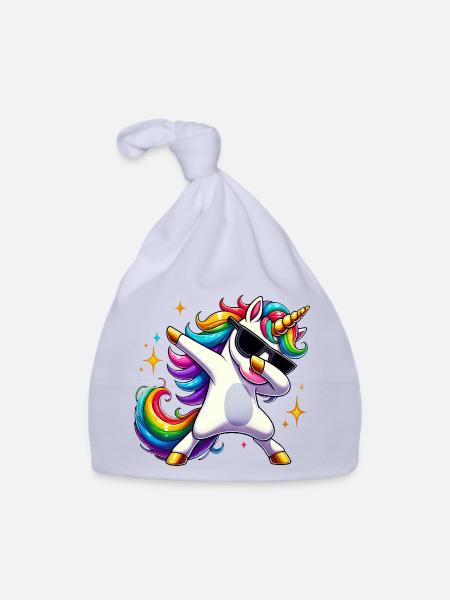 Unicorns Dabbing Dab Unicorn Unicorn Women - Organic Baby Cap - sky - Front