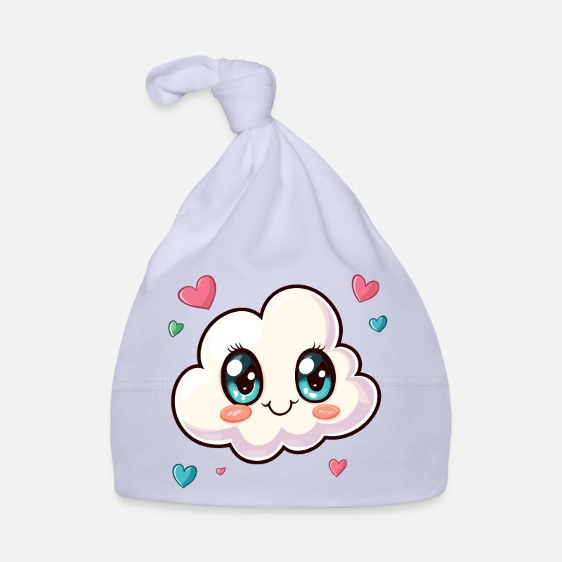 Nuage câlin avec des cœurs Bonnet bio Bébé