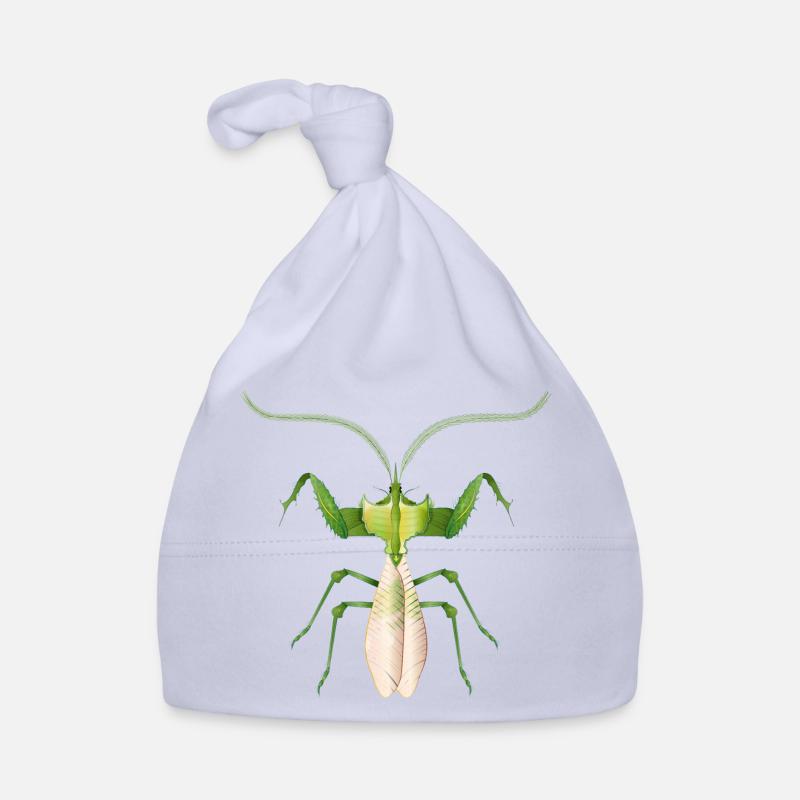 Insecte tropical en vert – Fleur du diable en filigrane Bonnet bio Bébé