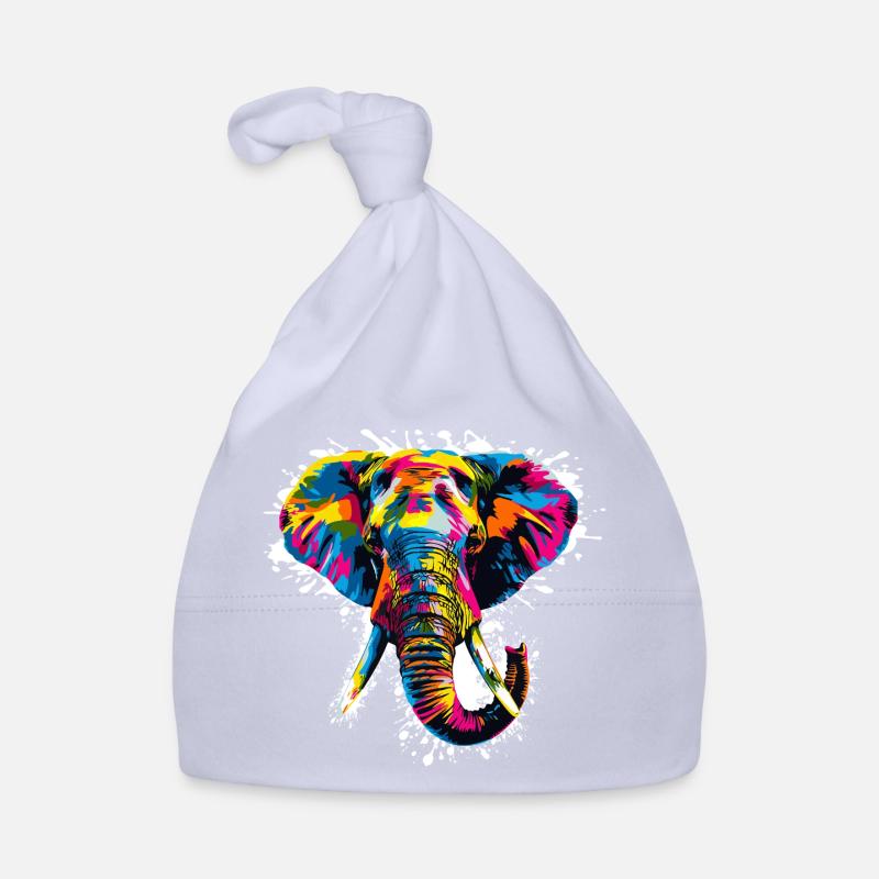 Elefant Art Design Baby Bio-Mütze