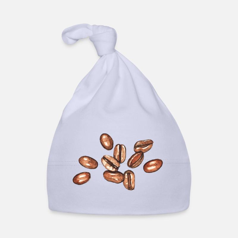 Kaffeebohnen - Baby Bio-Mütze - Sky