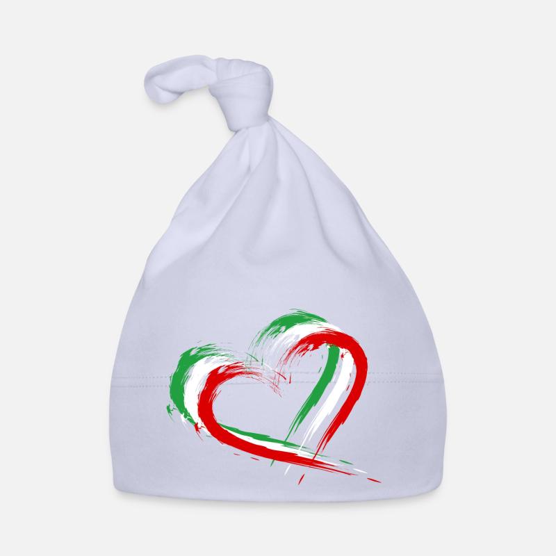 Couleurs du coeur du drapeau de l'Iran Bonnet bio Bébé