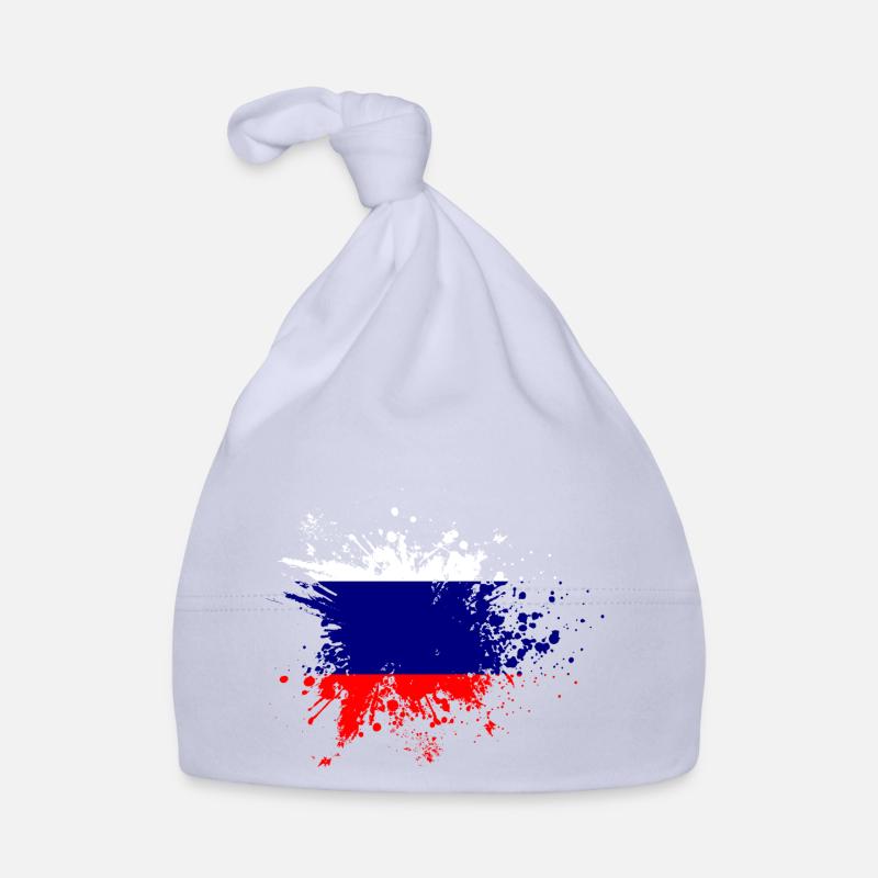 Drapeau Russe Drapeau Russe Drapeau Russe - Bonnet bio Bébé - ciel