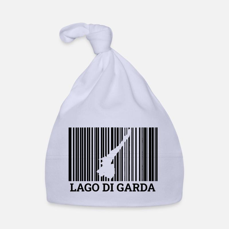 Gardasee Barcode Lago Di Garda Urlaub Geschenk Baby Bio-Mütze