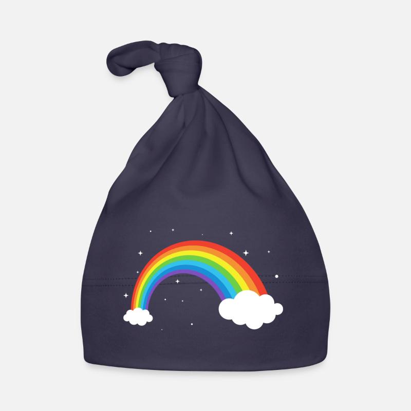 Kosmischer Regenbogenbogen Baby Bio-Mütze