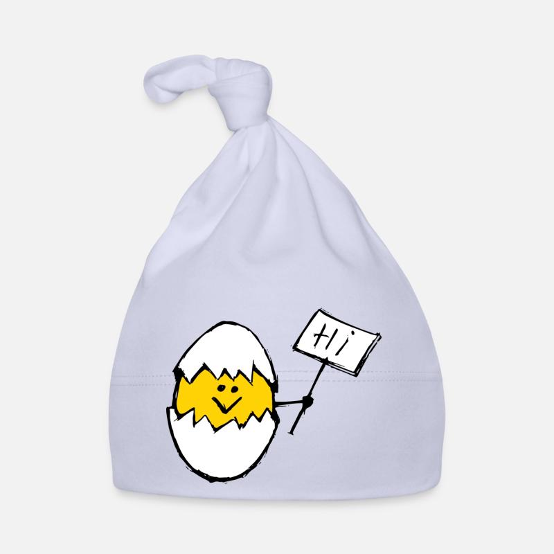 Hi Egg Design Weiße Schale Baby Bio-Mütze