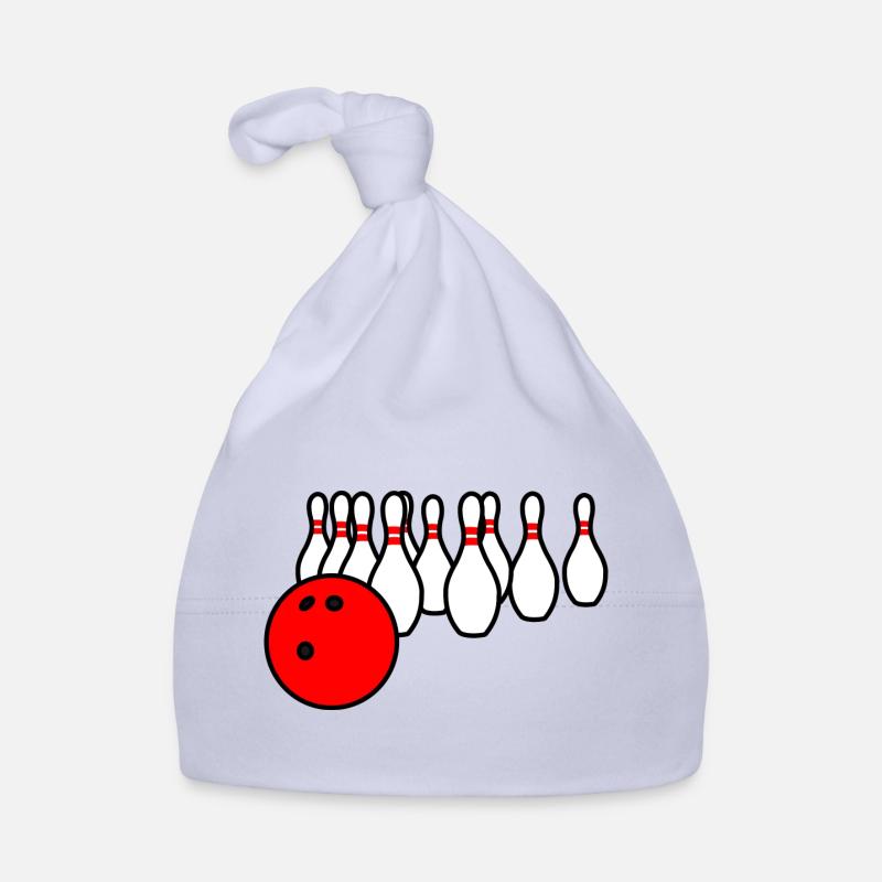 Boule de bowling avec quilles Bonnet bio Bébé