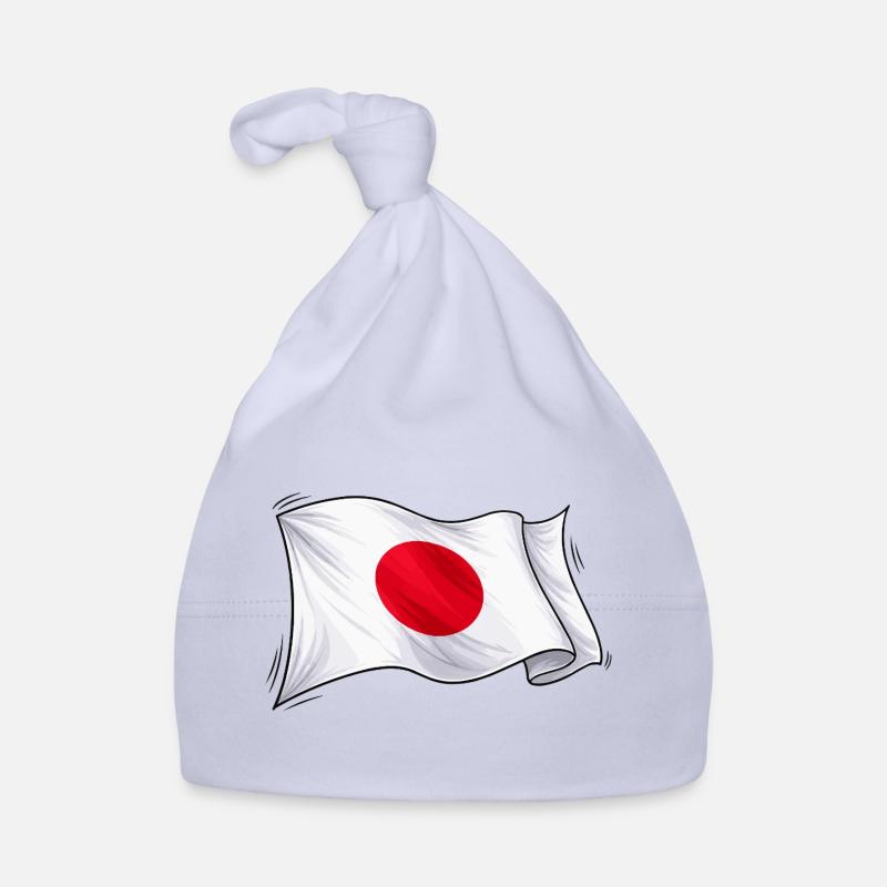 Illustration du drapeau japonais Bonnet bio Bébé