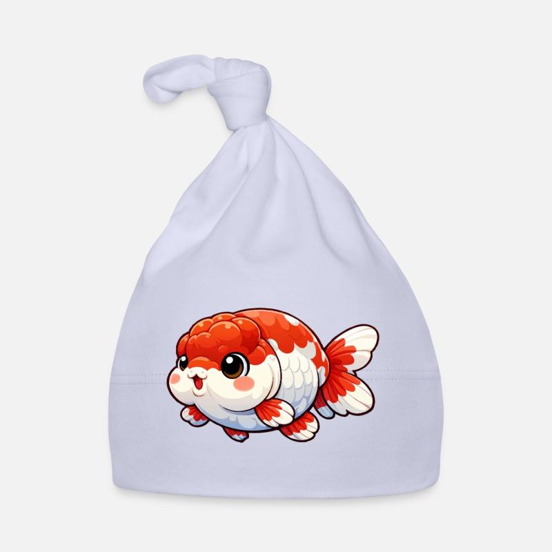 Rnachu Goldfisch Design - Baby Bio-Mütze - Sky